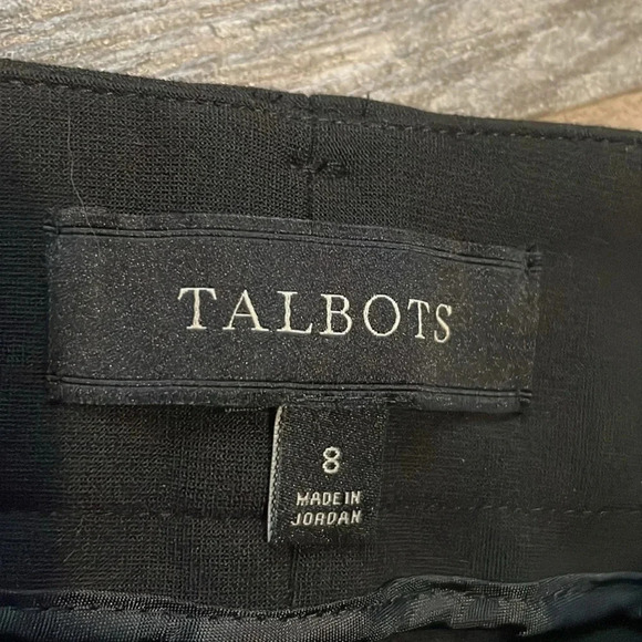 Talbots Curvy fit Flare pant trousers Black Women’s size 8 Business casual - Picture 4 of 14